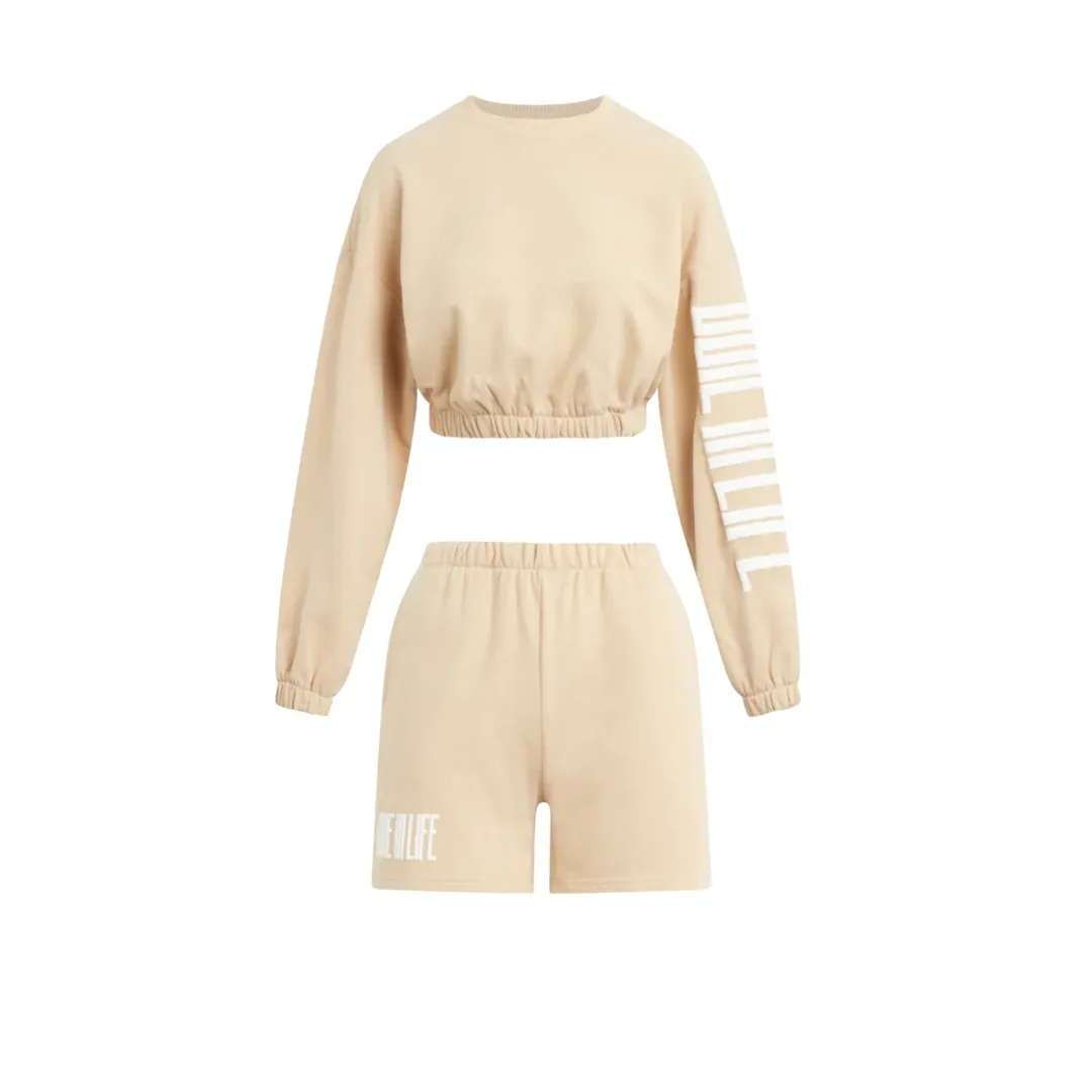 JNL Cropped Set (Oat)