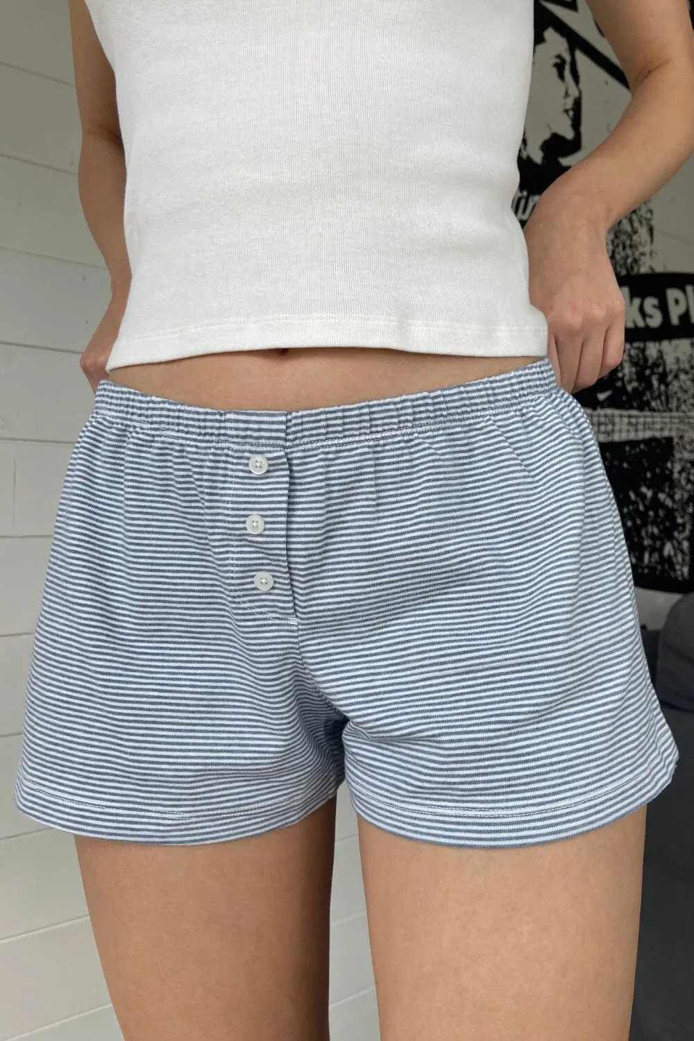 Keira Striped Sweatshorts