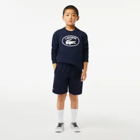 Kids' Lacoste Organic Brushed Cotton Fleece Shorts