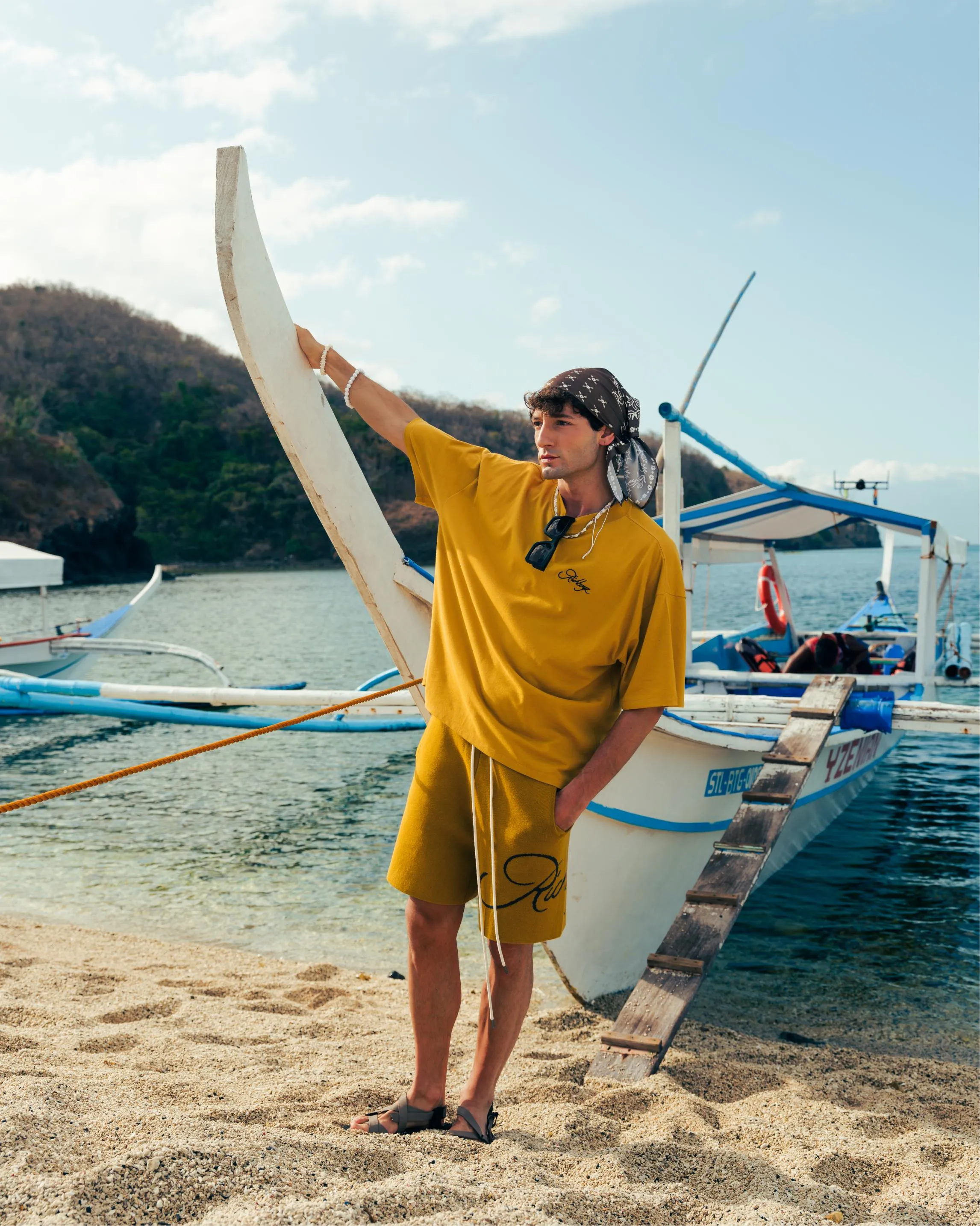 Knitted Summer Shorts - Canary