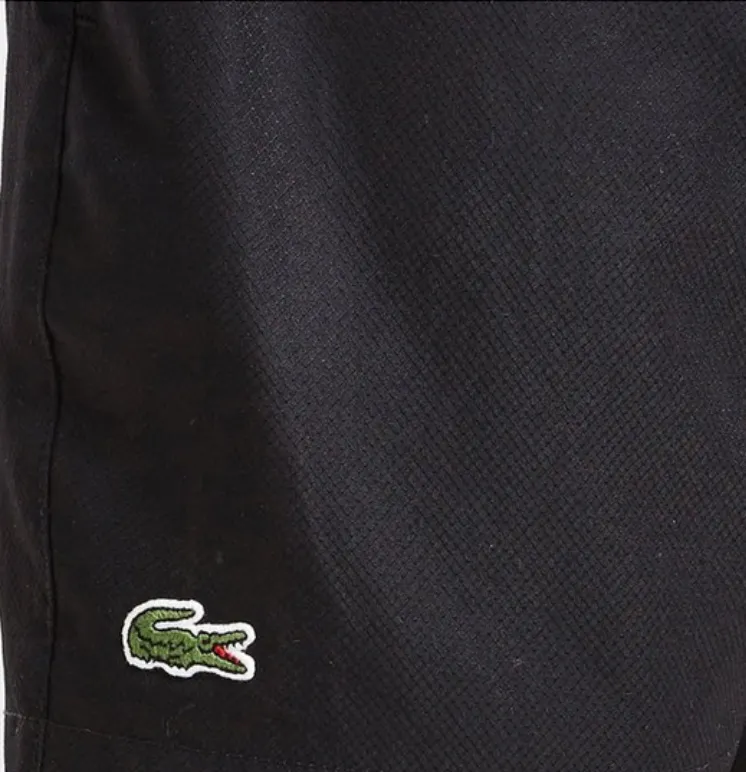 Lacoste Black Tennis Shorts Jersey Lined