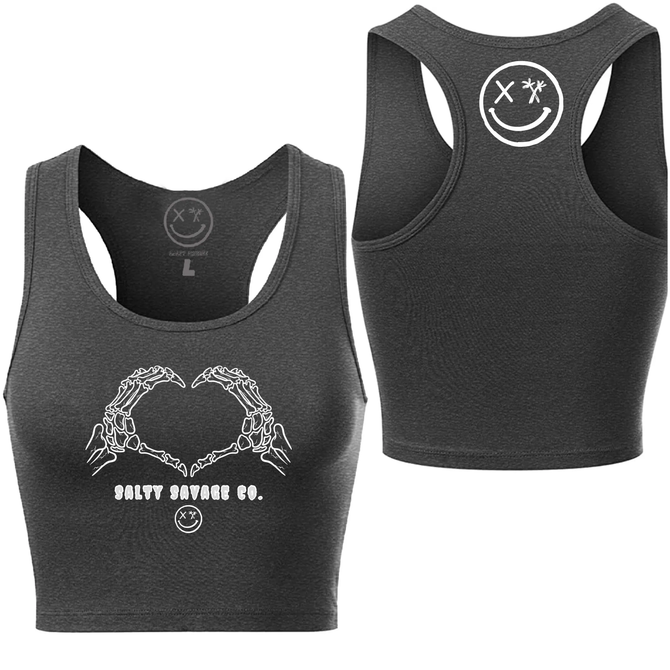 Ladies "Live,Love, Die" Racerback Crop Tank