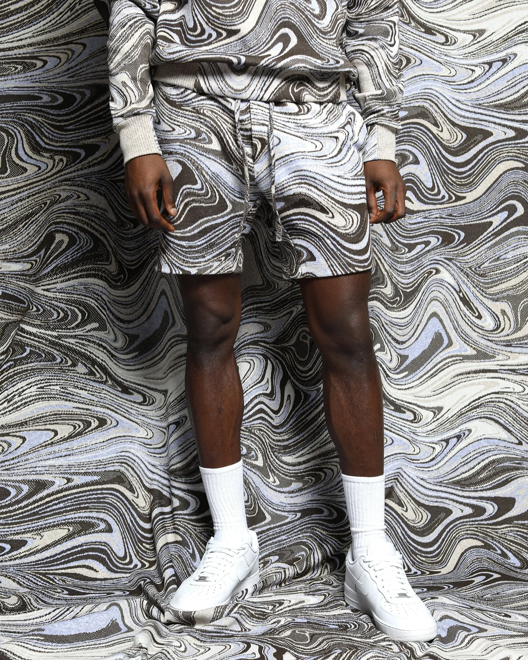 Liquid Swirl Hyper Reality Knit Shorts