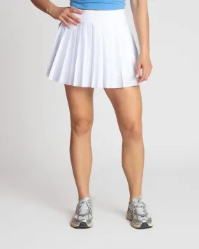 Lux Pleated Skort - White