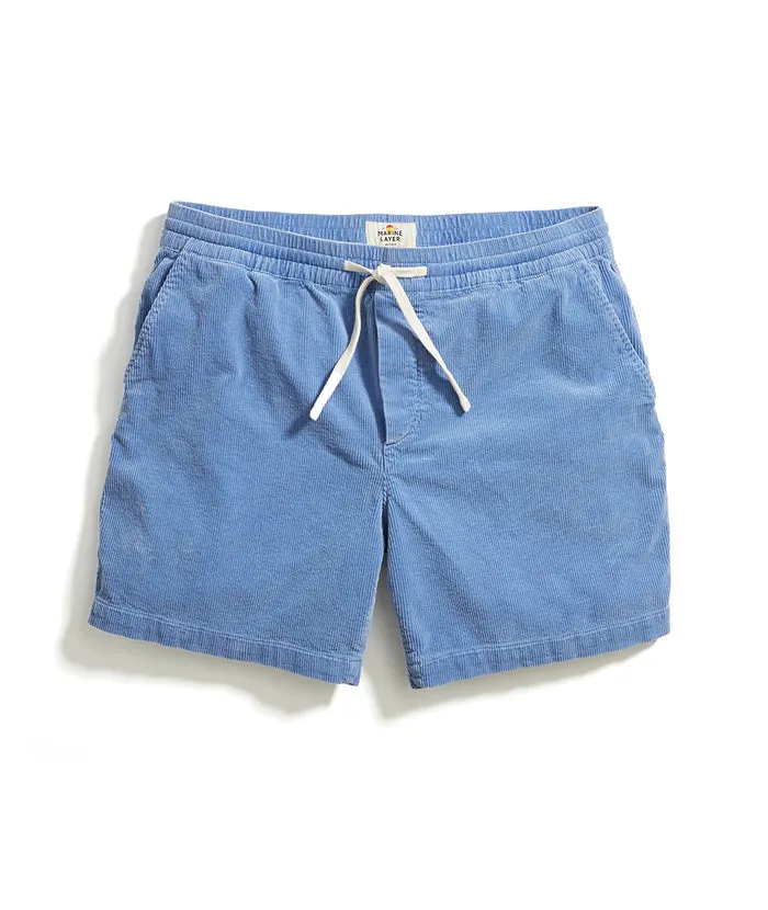 Marine Layer Saturday Cord Short 6"-marina