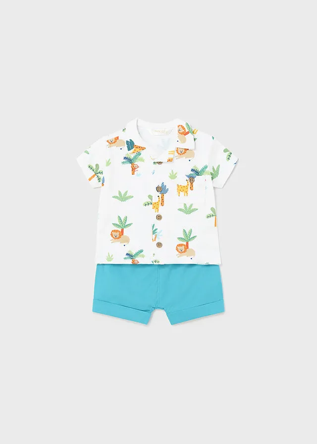 Mayoral Baby Boys Safari Shorts Set