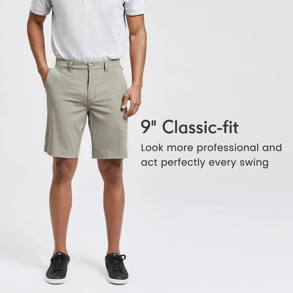 Men's 9 Inseam Slim-fit Golf Shorts