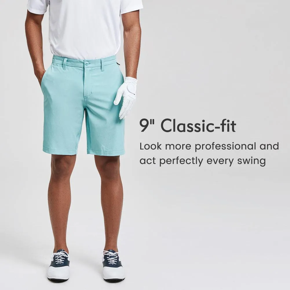 Men's 9 Inseam Slim-fit Golf Shorts