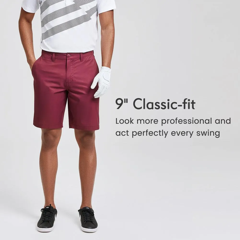 Men's 9 Inseam Slim-fit Golf Shorts