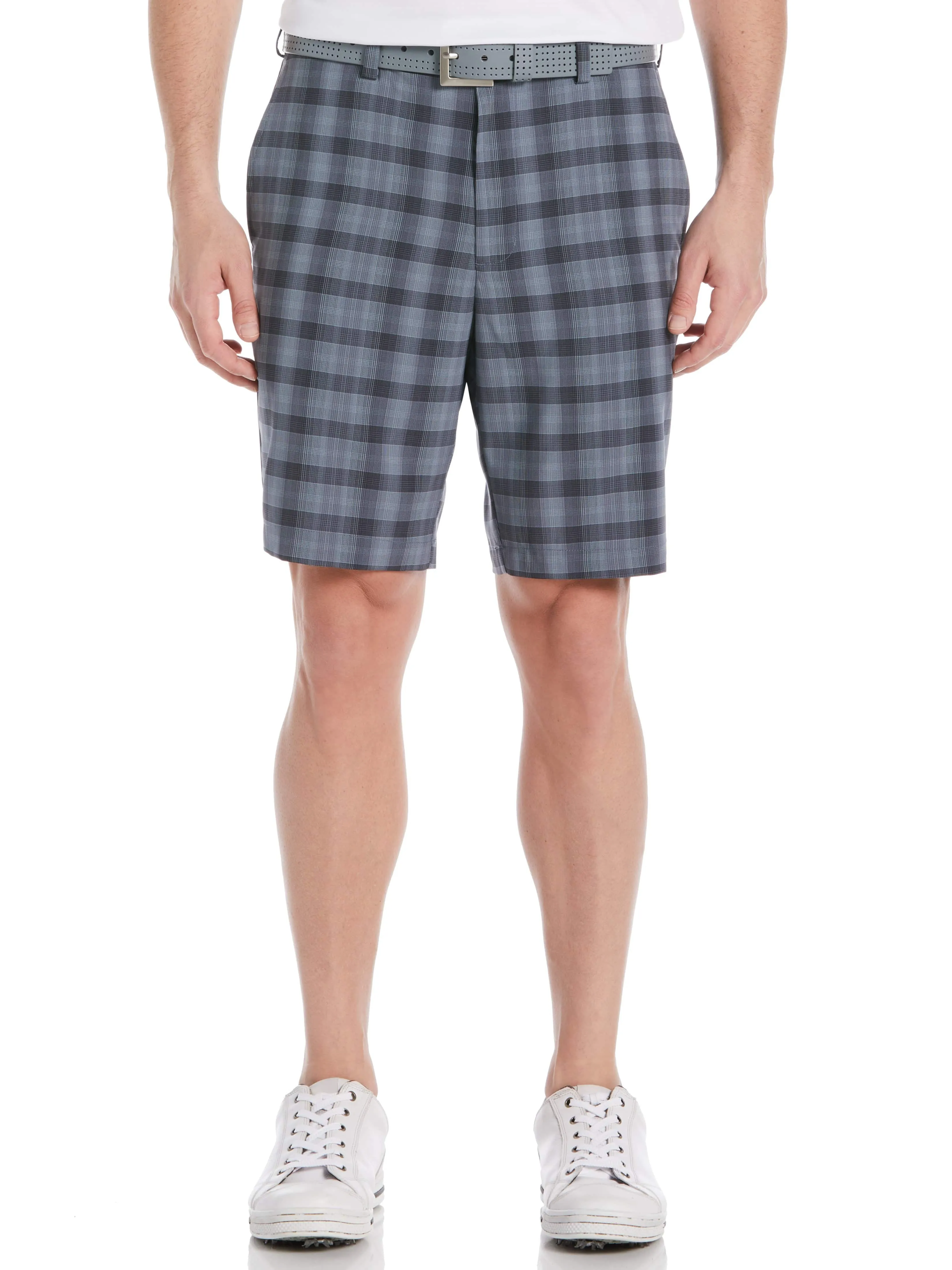 Men's 9" Shadow Plaid Golf Short with Active Waistband