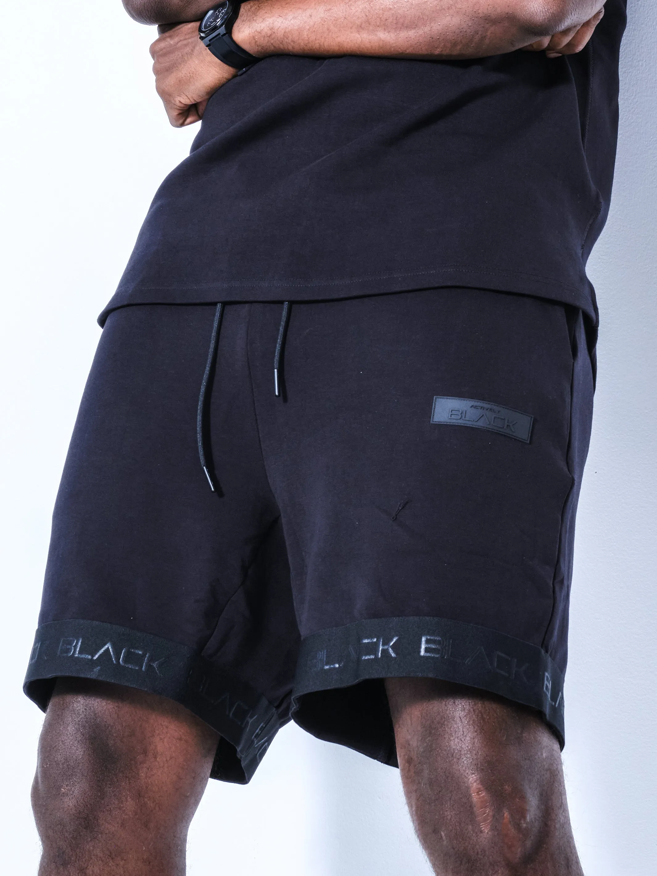 Men's Black Band Luxe Shorts