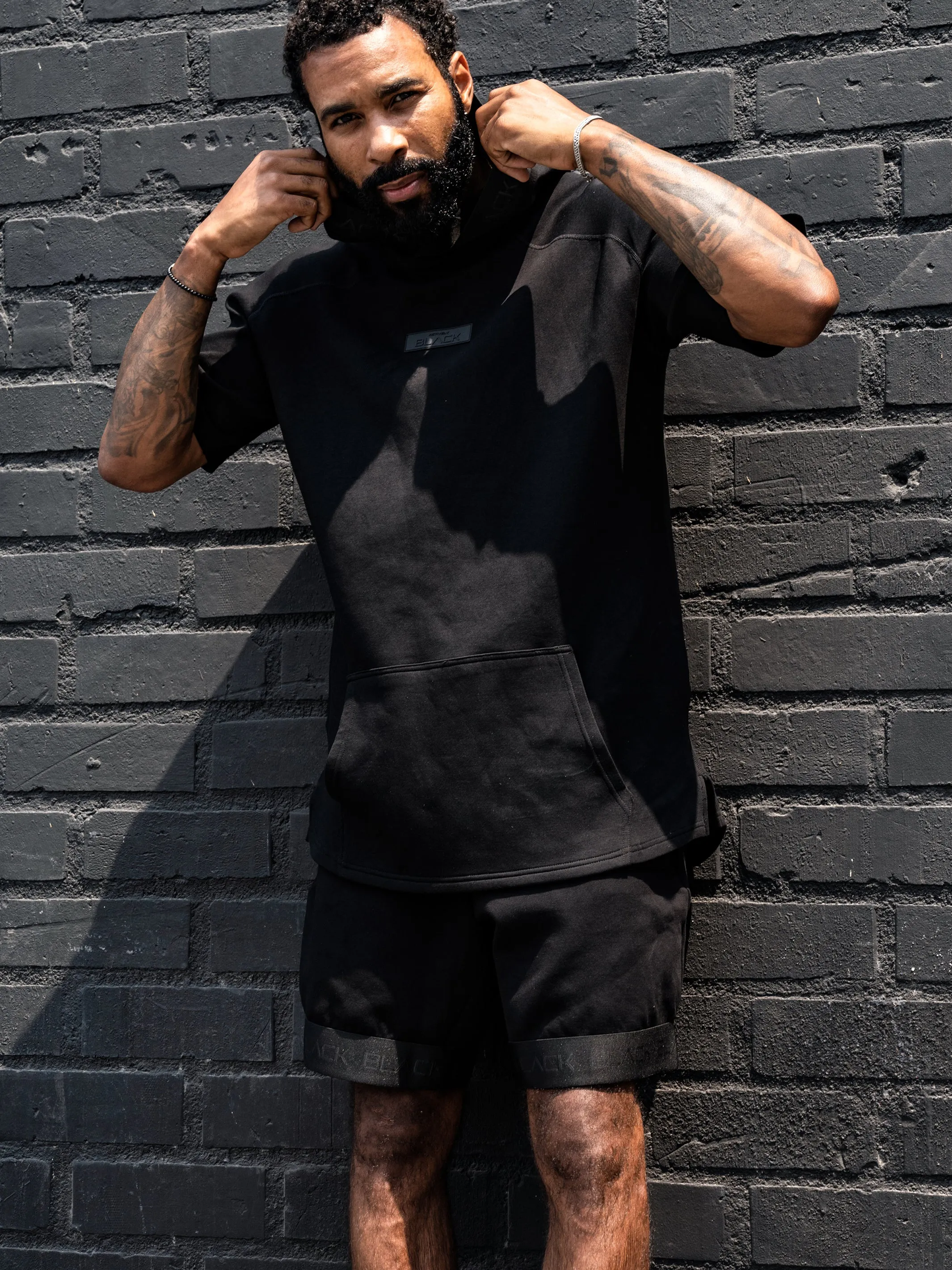 Men's Black Band Luxe Shorts