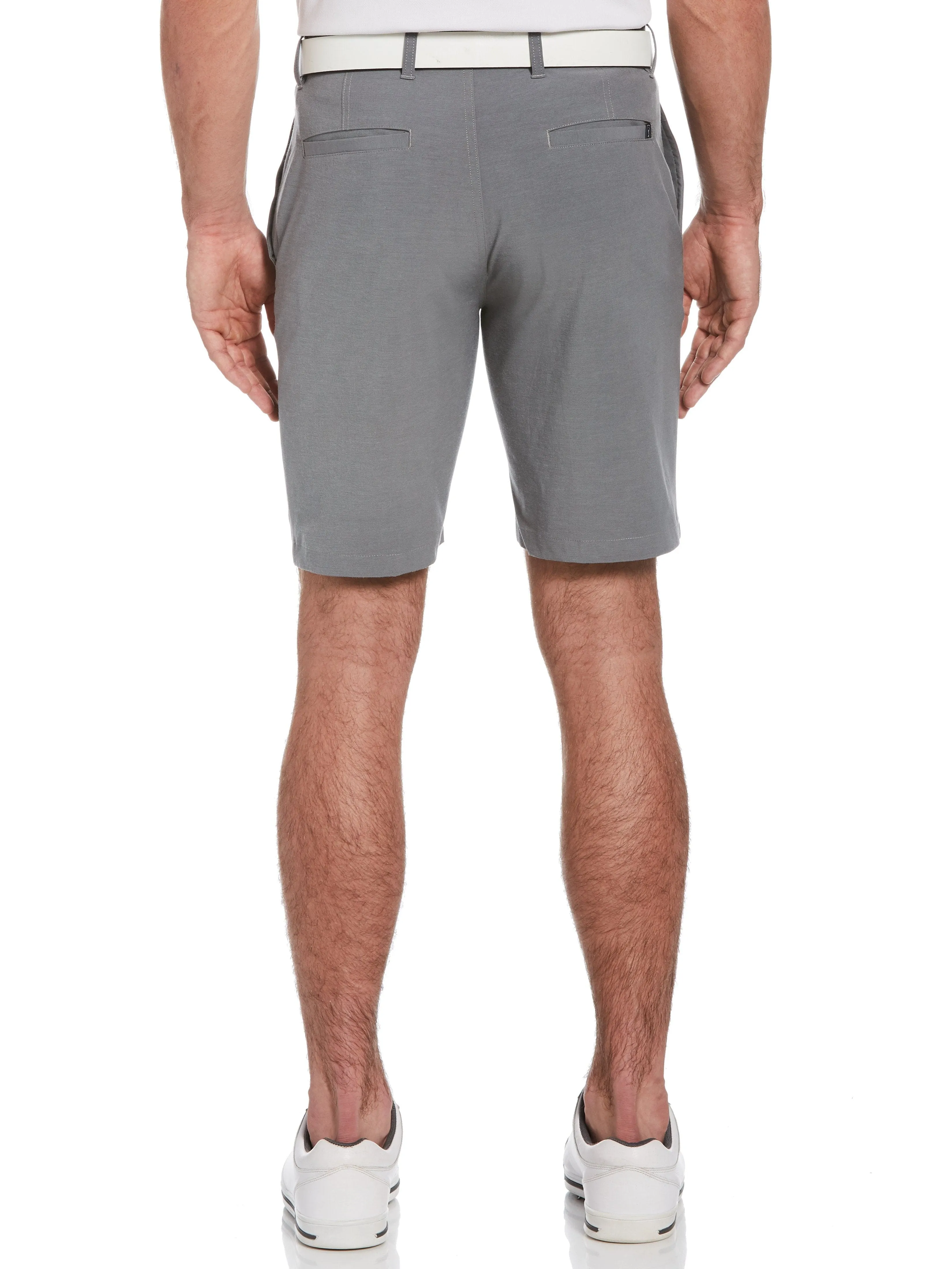 Men's Flat Front Horizontal Textured Golf Short