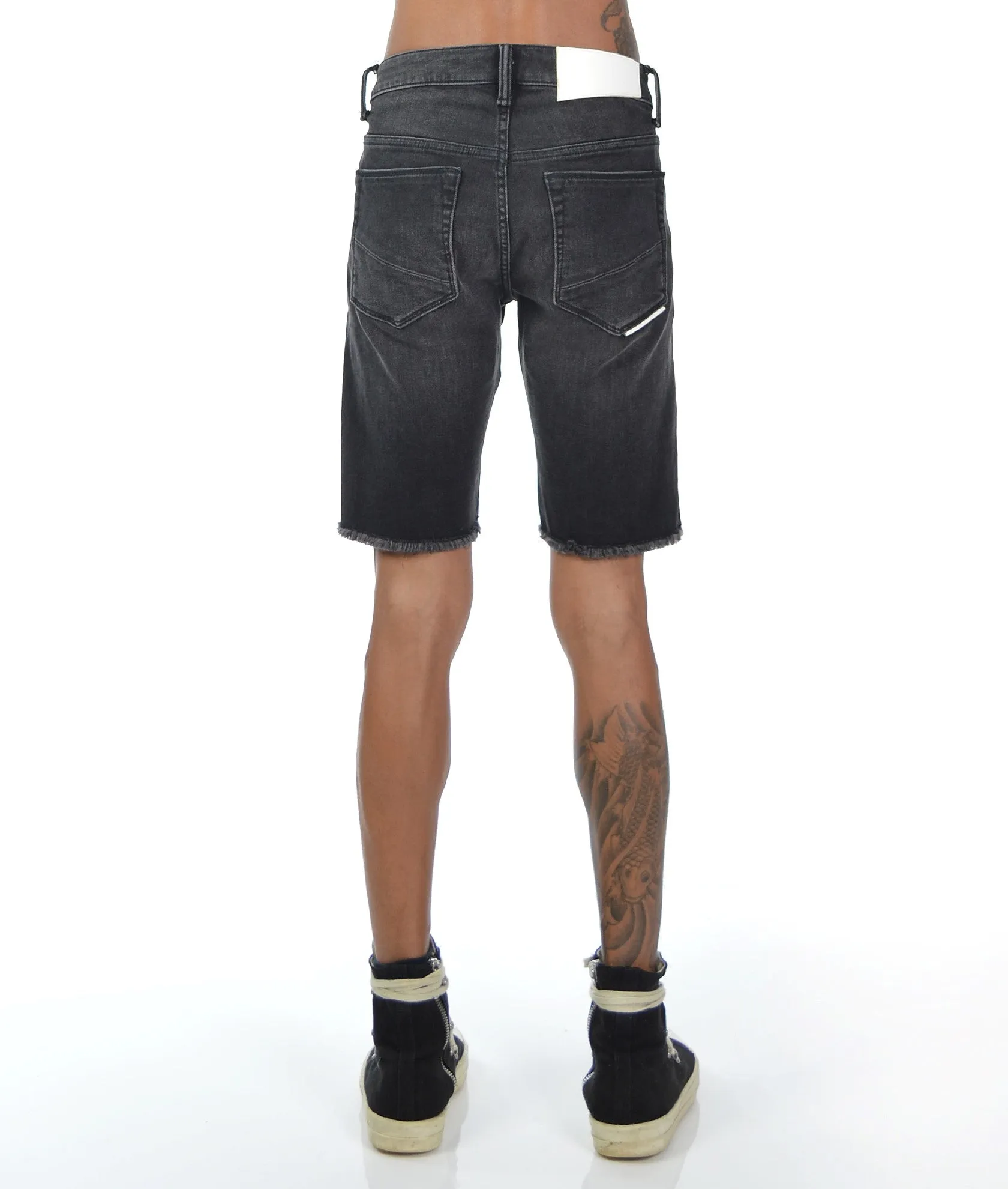 MERO SLIM SHORT STRETCH IN BLACK