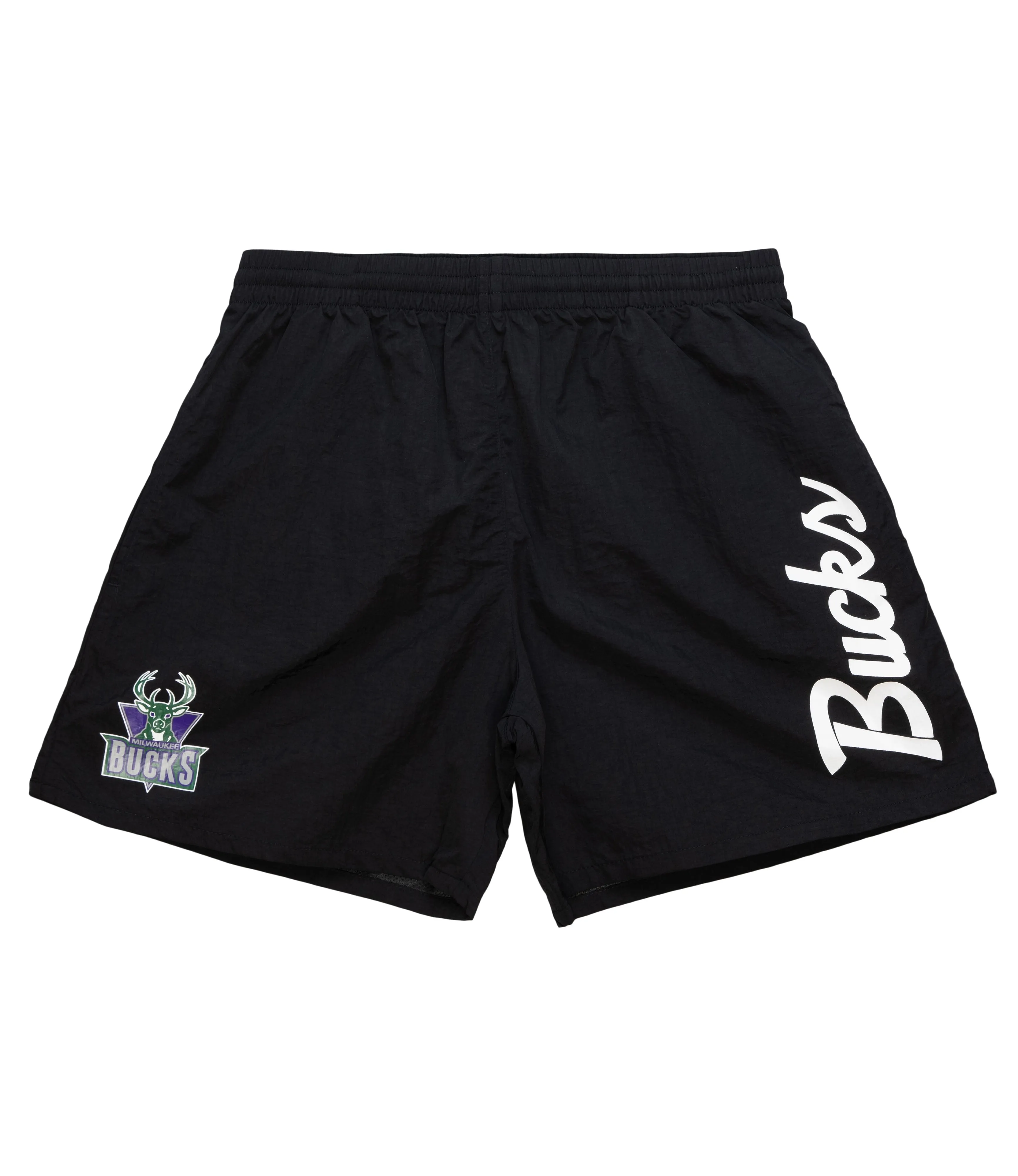 Mitchell & Ness HWC '93 Essential Nylon Milwaukee Bucks Shorts