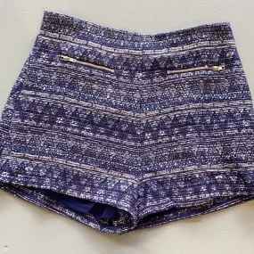 NAVY TWEED SHORT