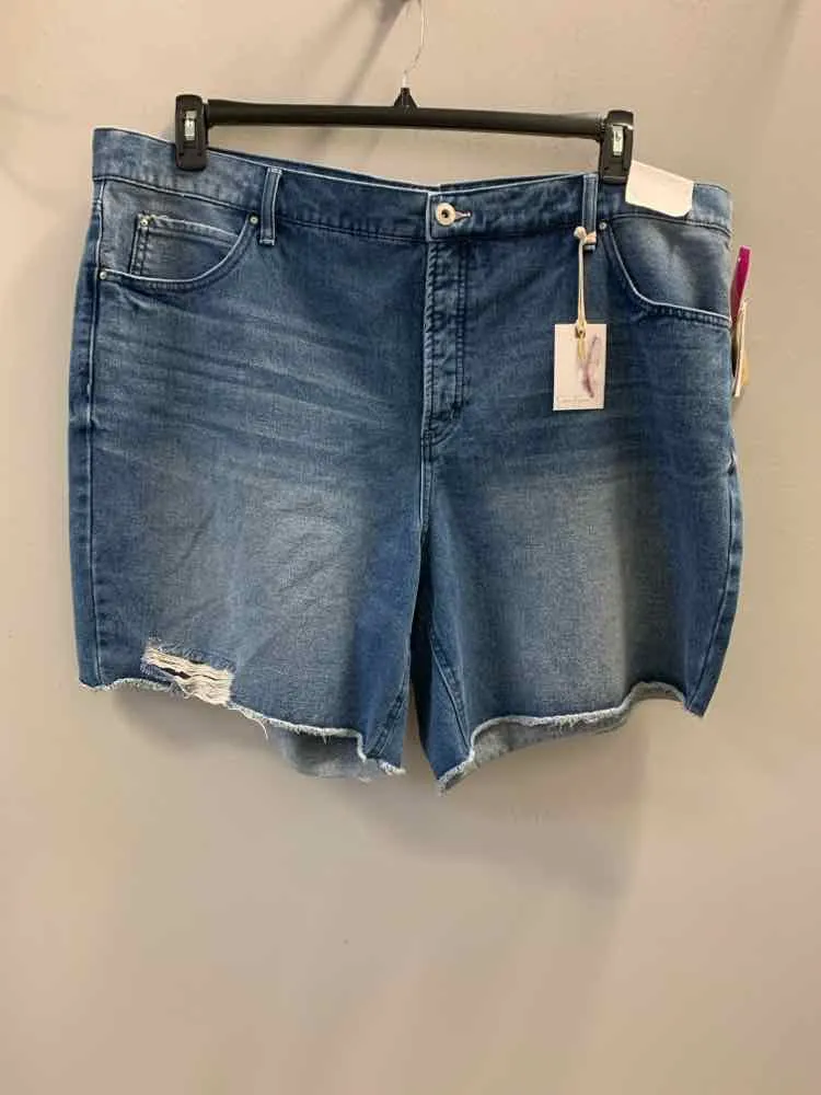 NWT Size 22 JESSICA SIMPSON PLUS SIZES Blue SHORT Shorts