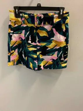 NWT Size S APT. 9 BOTTOMS BLK/YEL/PNK/GRN Floral Shorts