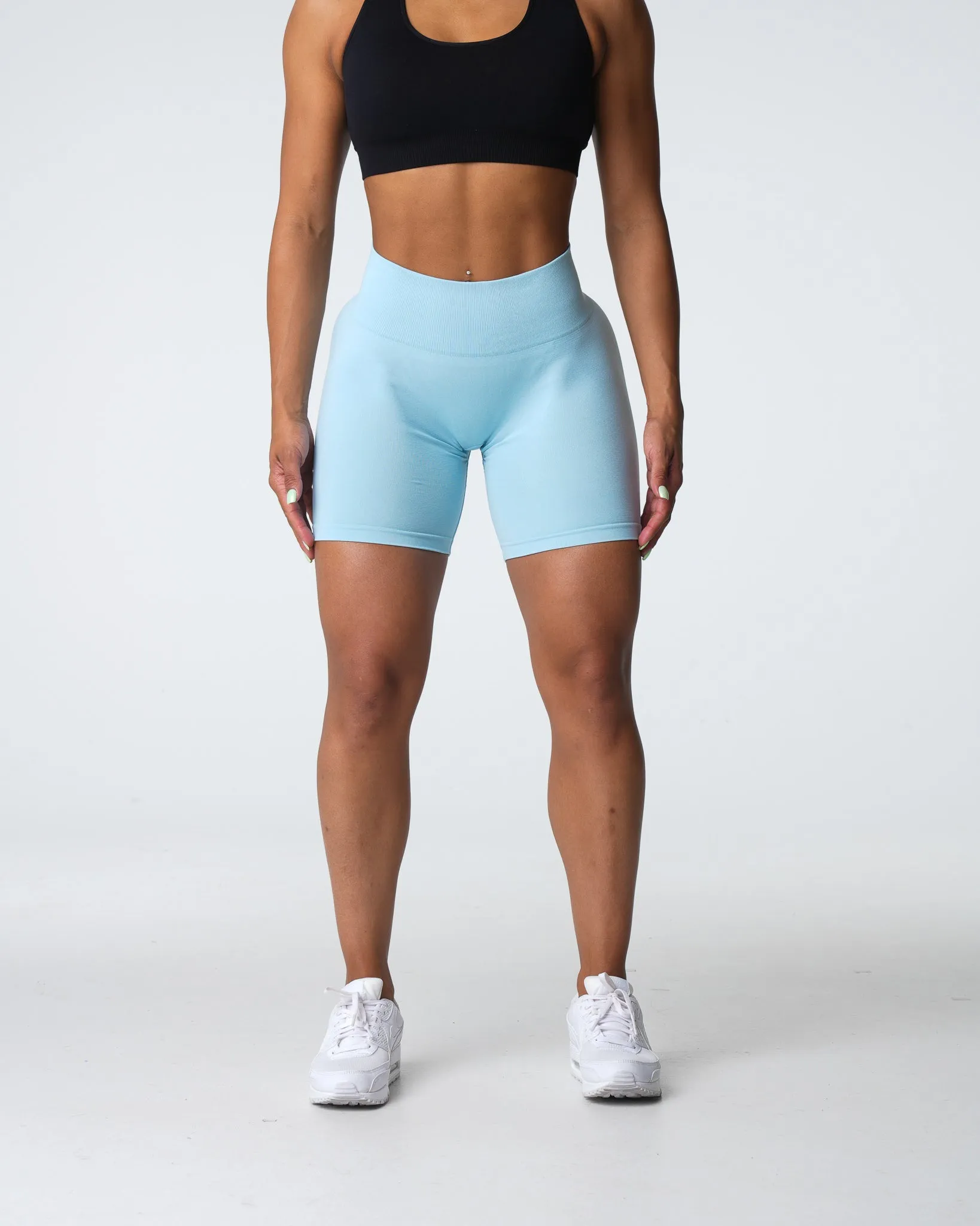 Pastel Blue Pro Seamless Shorts