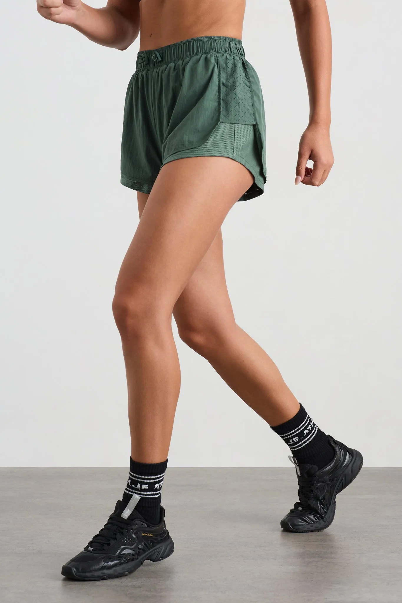 Perforated Spray Shorts 019