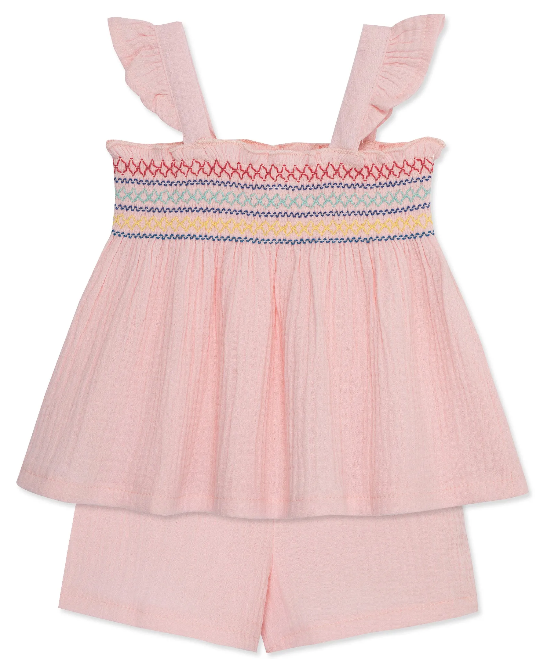 Pink Gauze Short Set - Toddler (2T-4T)