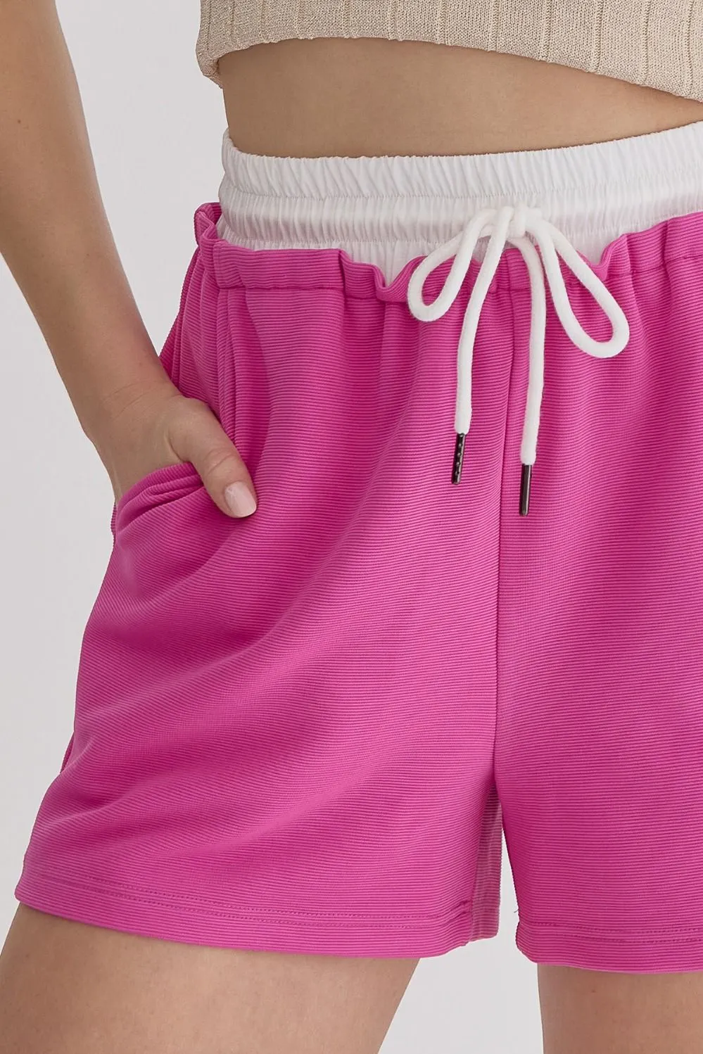 Prep In Style Shorts - Hot Pink