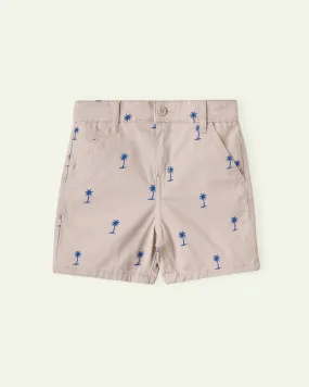 Printed Twill Shorts