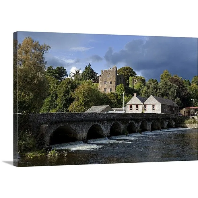 "15 arch Bridge over the River Suir and 12th Century Castle" Canvas Wall Art