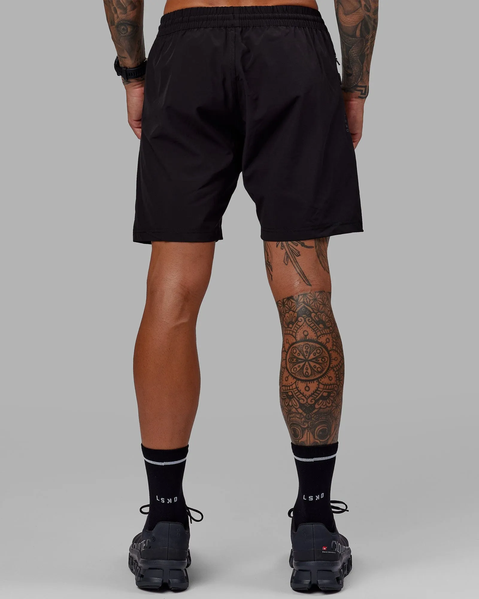 Rep 7" Performance Shorts - Black-White