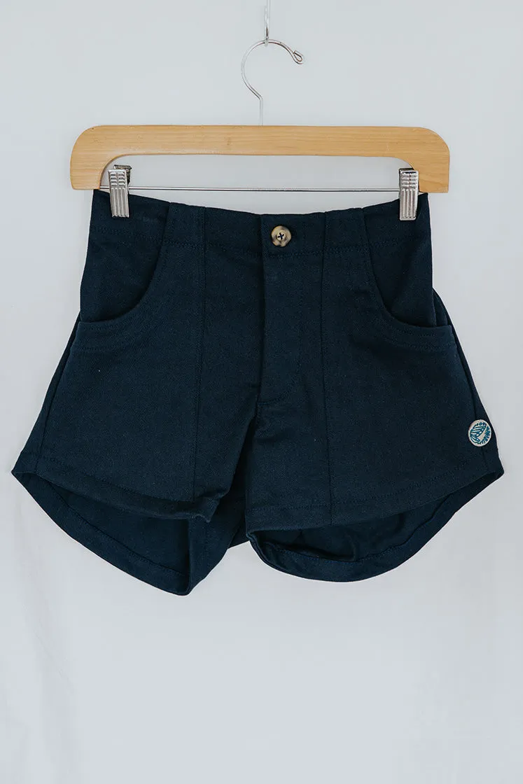 Retro Pocket Shorts - Navy Twill