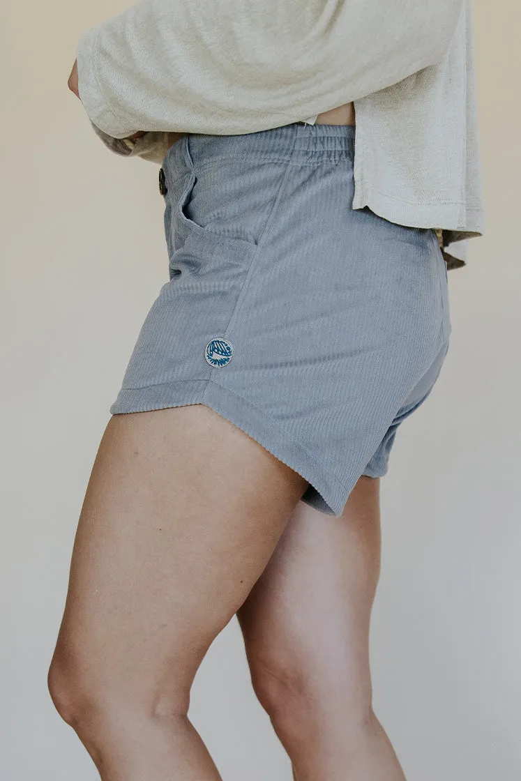 Retro Pocket Shorts - Slate Corduroy