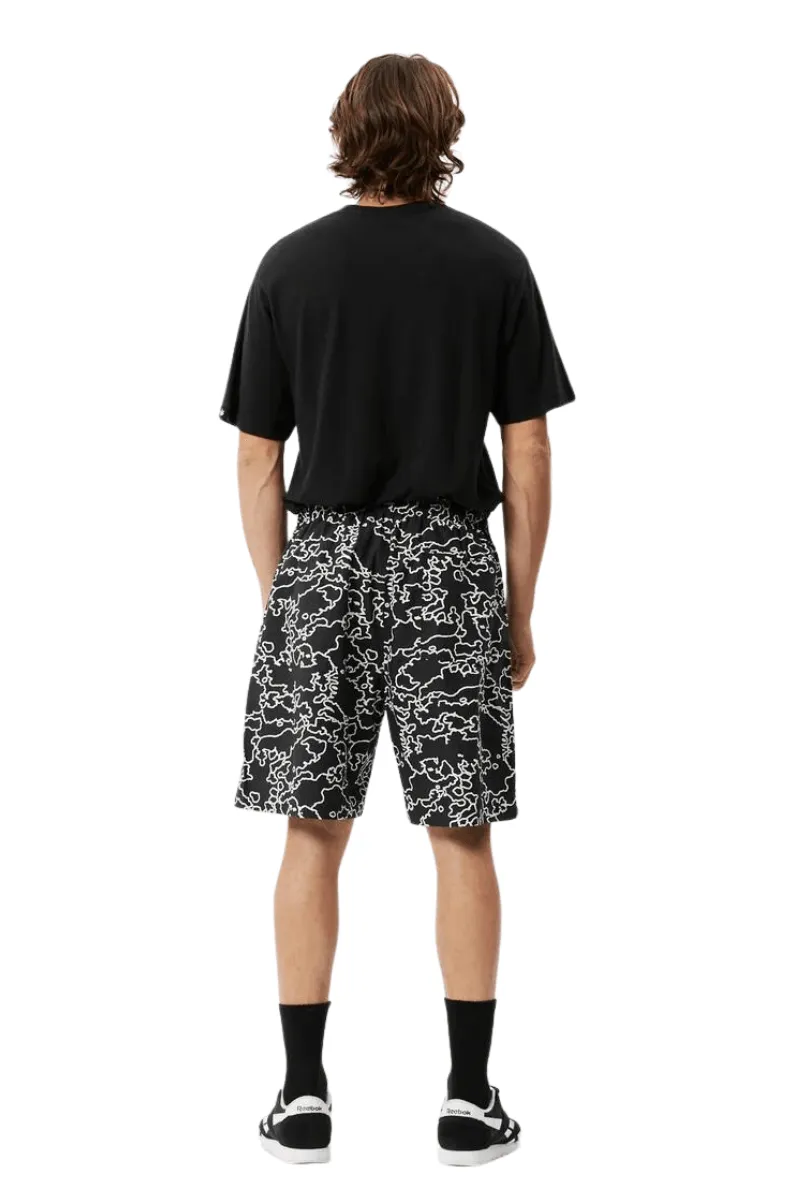 Script Organic Elastic Waist Shorts