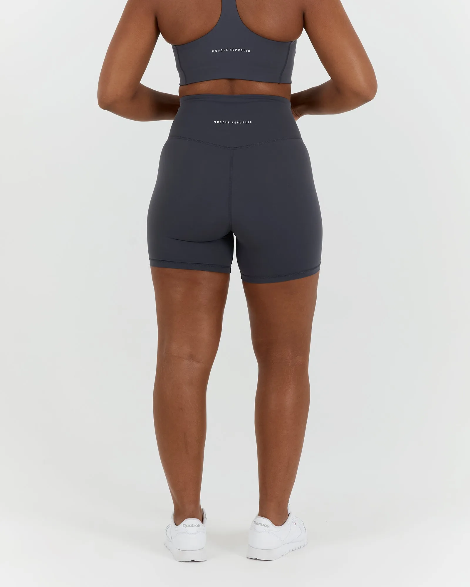 SCULPT BIKER SHORTS - EBONY