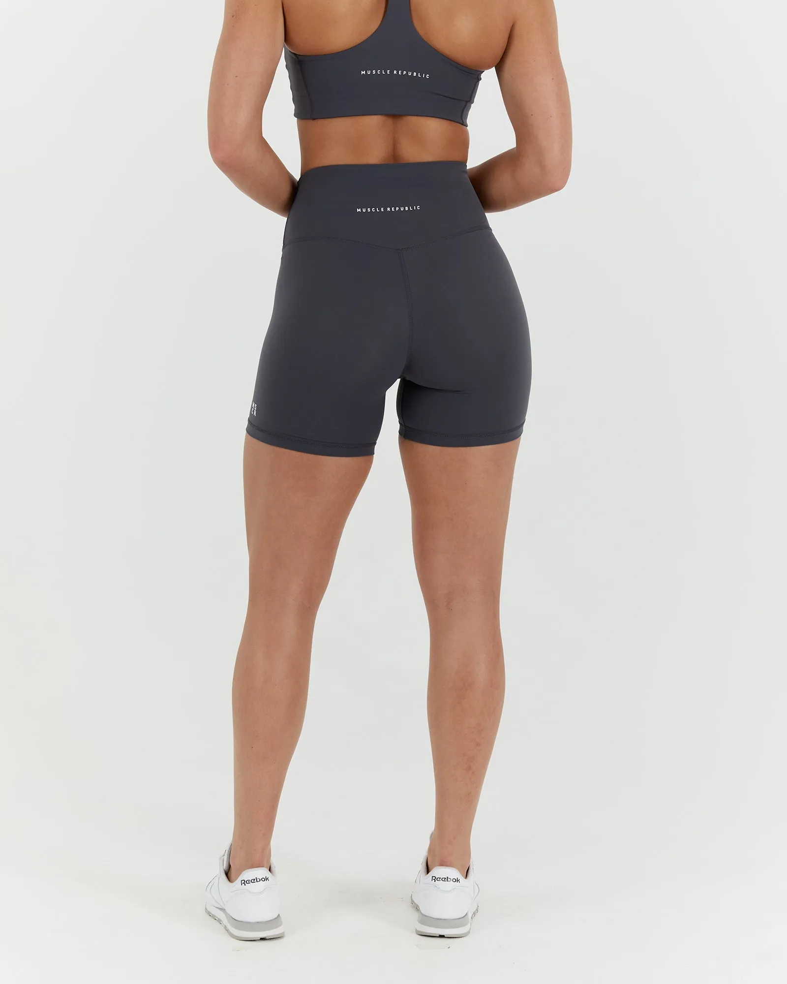 SCULPT BIKER SHORTS - EBONY