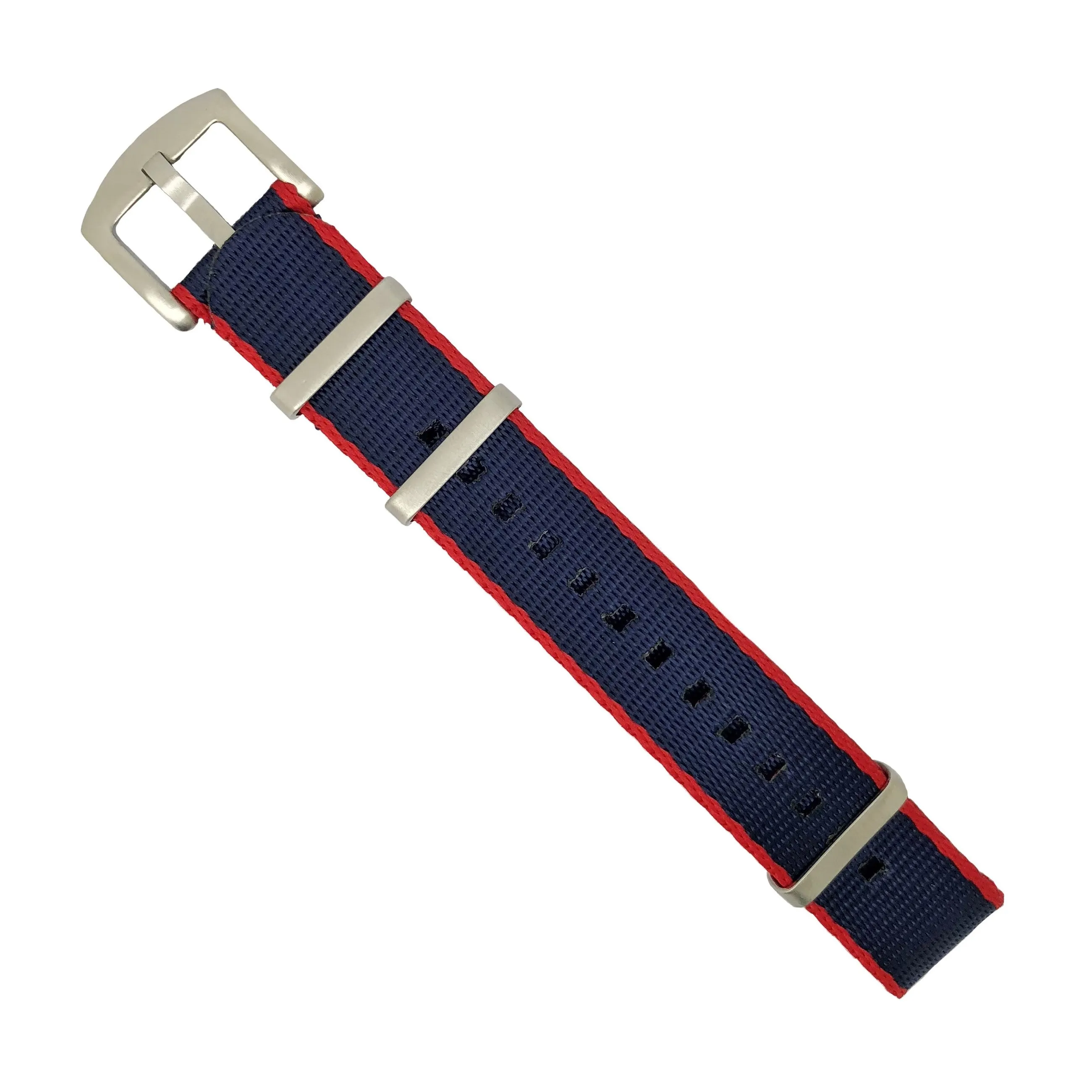 Seat Belt Nato Strap in Navy Red (Pepsi)