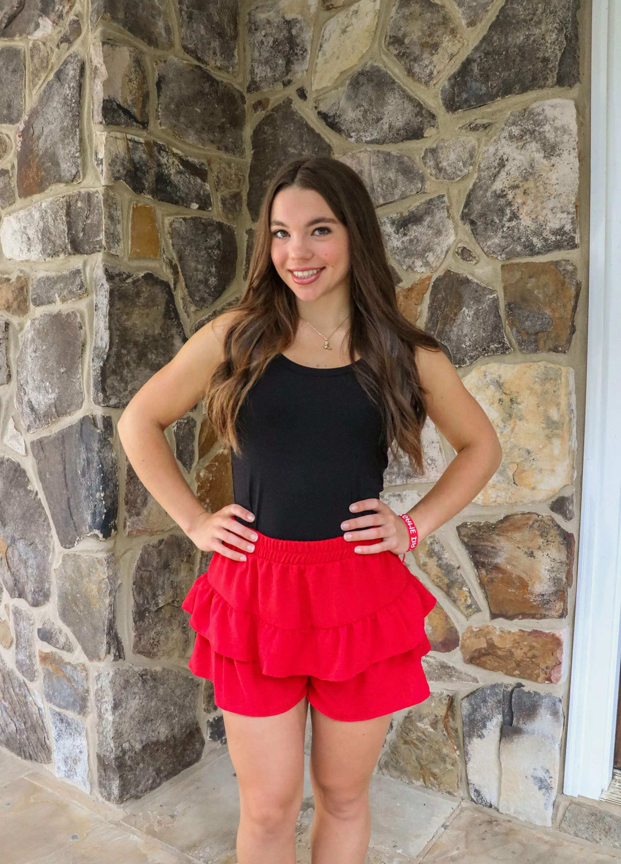 Show Stopper Red Shorts