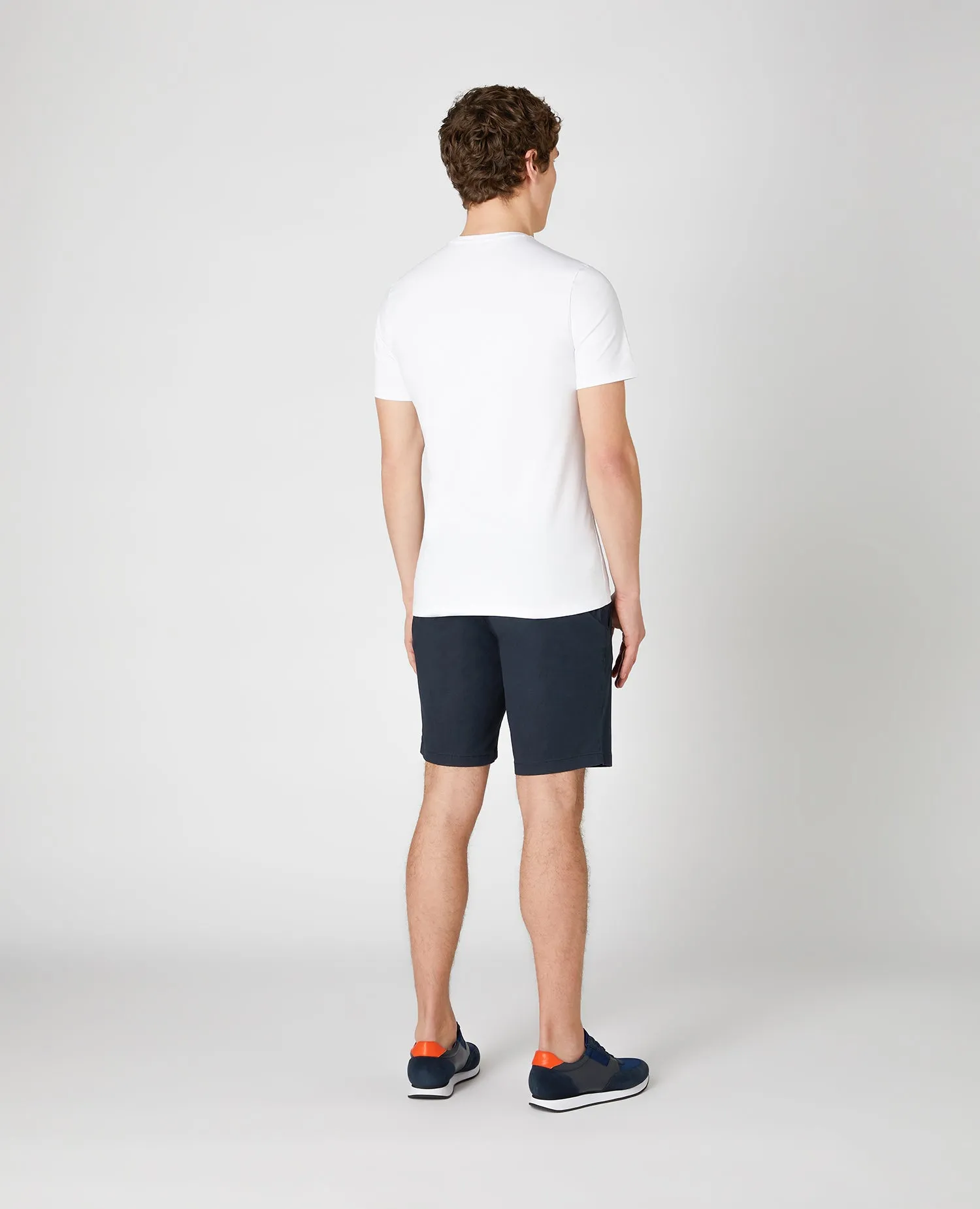 Slim Leg Cotton Stretch Chino Shorts