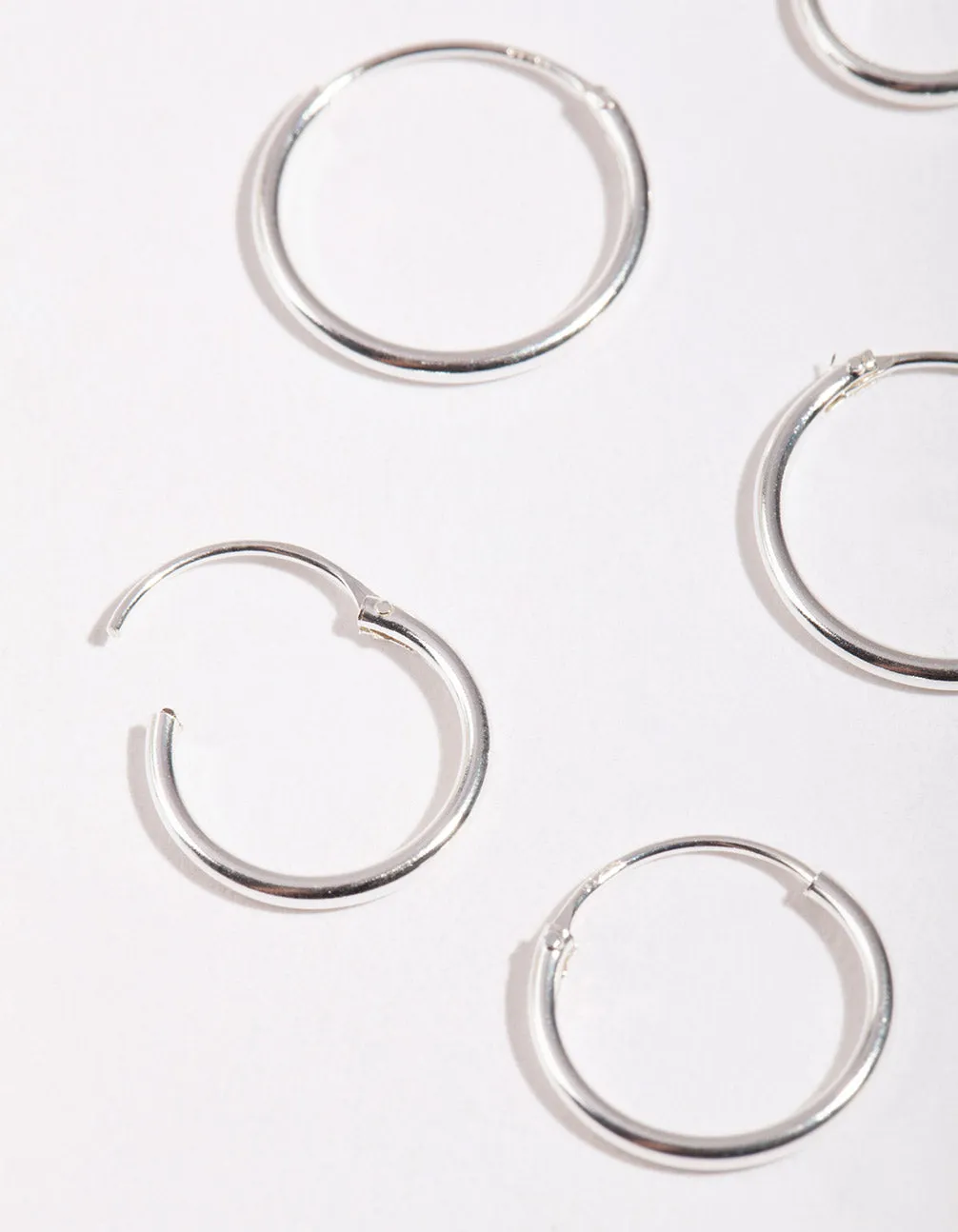 Sterling Silver Classic Hoop Pack