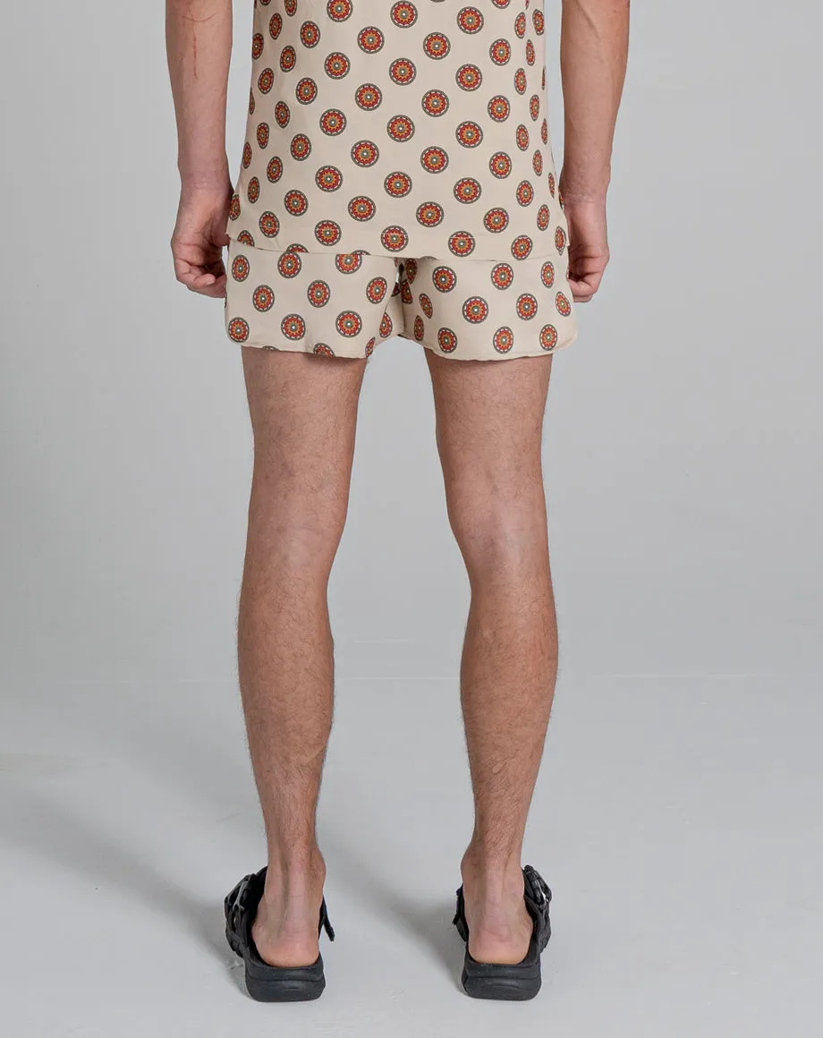 SUTRA PRINT MENS SWIM SHORTS | MUSHROOM