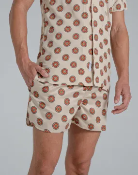 SUTRA PRINT MENS SWIM SHORTS | MUSHROOM