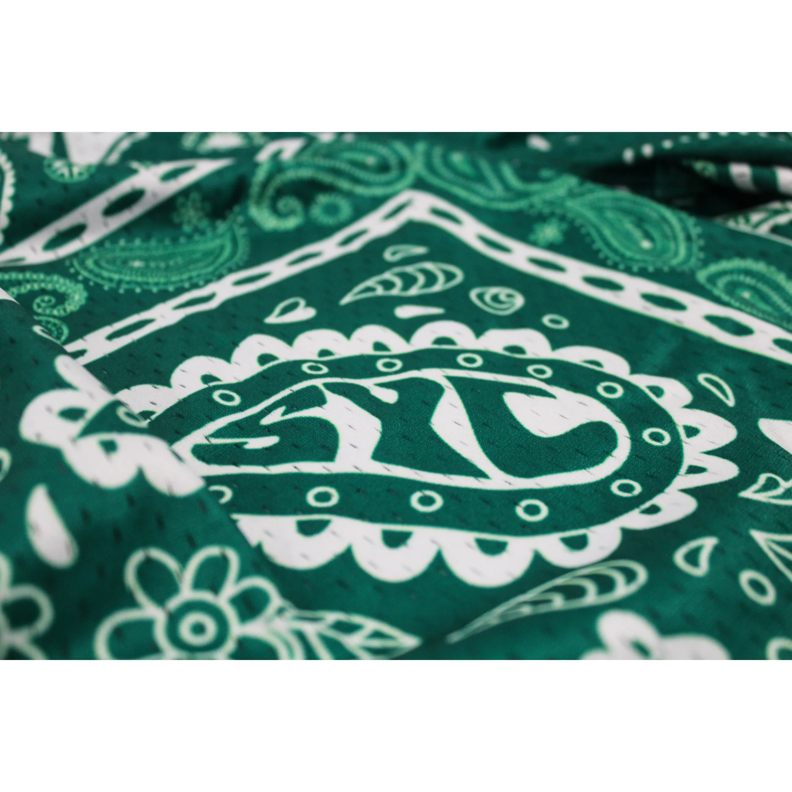 SYC Paisleys Mesh Shorts "Green"