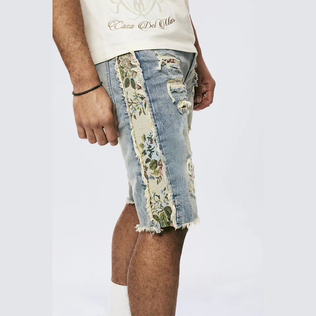 Tapestry Insert Shorts - Gladstone Blue