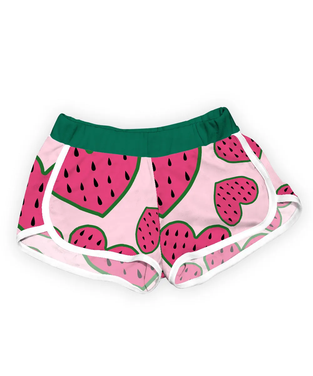 Watermelon Hearts Shorts