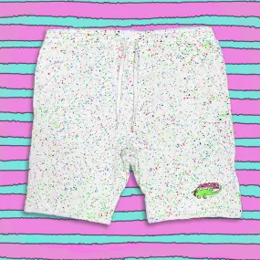 White GITD (Glow In The Dark) SPLATTER Shorts