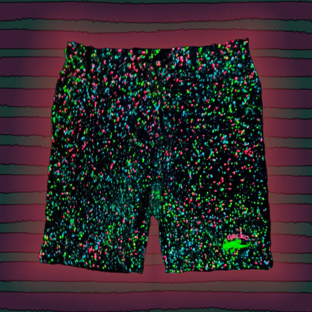 White GITD (Glow In The Dark) SPLATTER Shorts