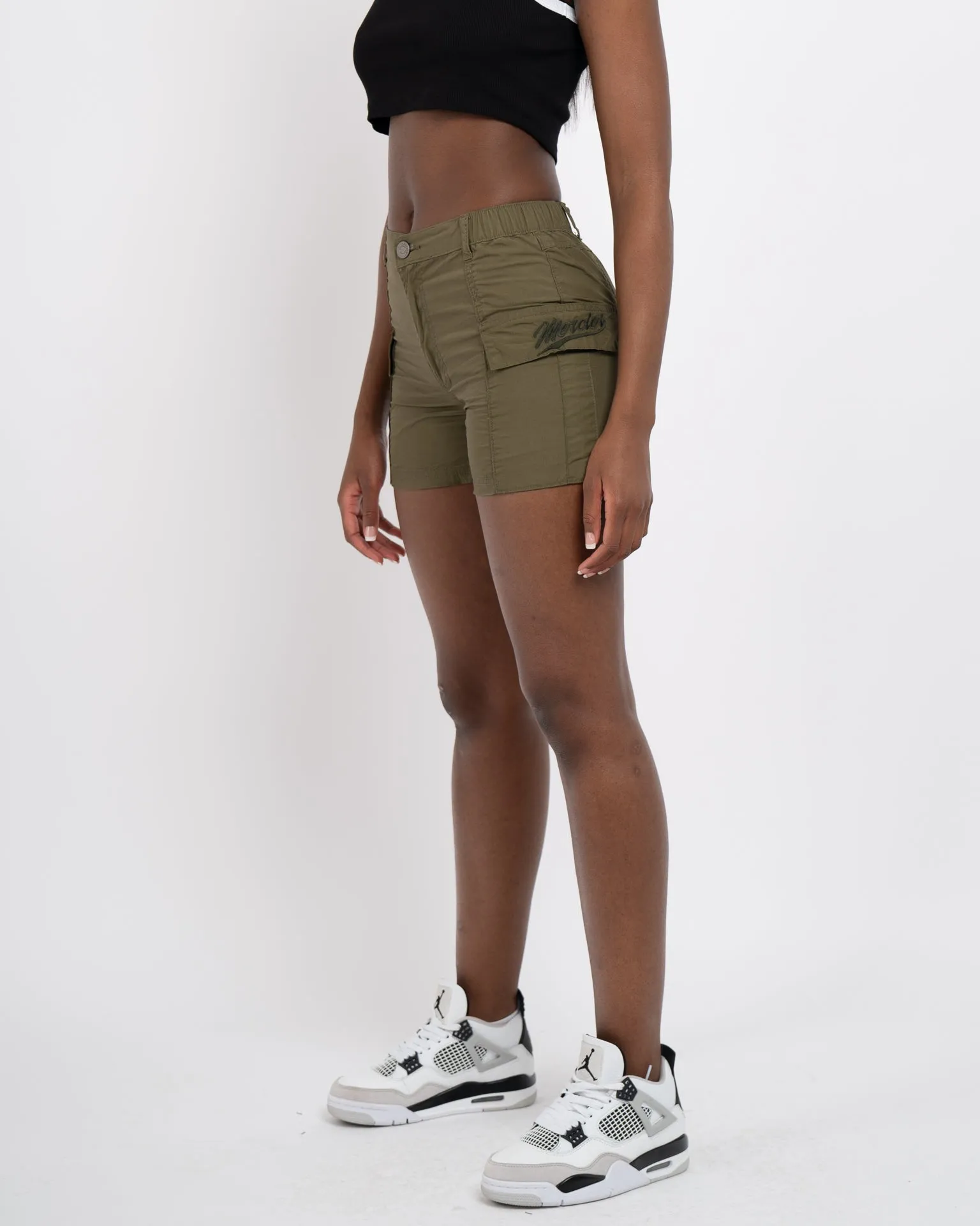 Womens Khaki Mercier Perrier Cargo Shorts