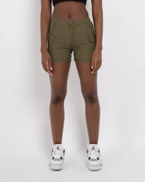 Womens Khaki Mercier Perrier Cargo Shorts